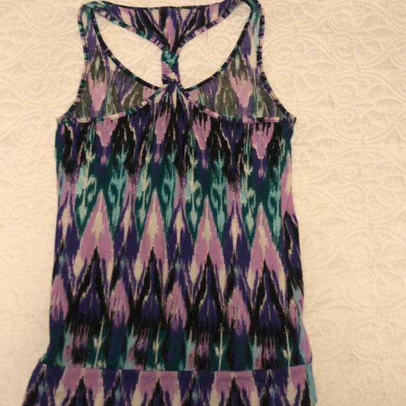 Cotton multi colored Razorback tank top - Picture 2 of 2